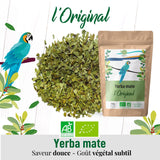 ORIGEENS BIO YERBA MATE THEE 200G - De originele I Bio Yerba Mate ongebrand, bladeren, zonder stengels, stof en kruimels I Energieke en ontgiftende drank