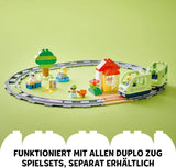 LEGO DUPLO Interactieve avonturentrein voor de stad, speelset met licht en geluid voor rollenspel, waarmee 2-jarigen sporen kunnen bouwen, educatief speelgoed voor kleuters 10427 Bouwsets Besuche in LEGO-Store