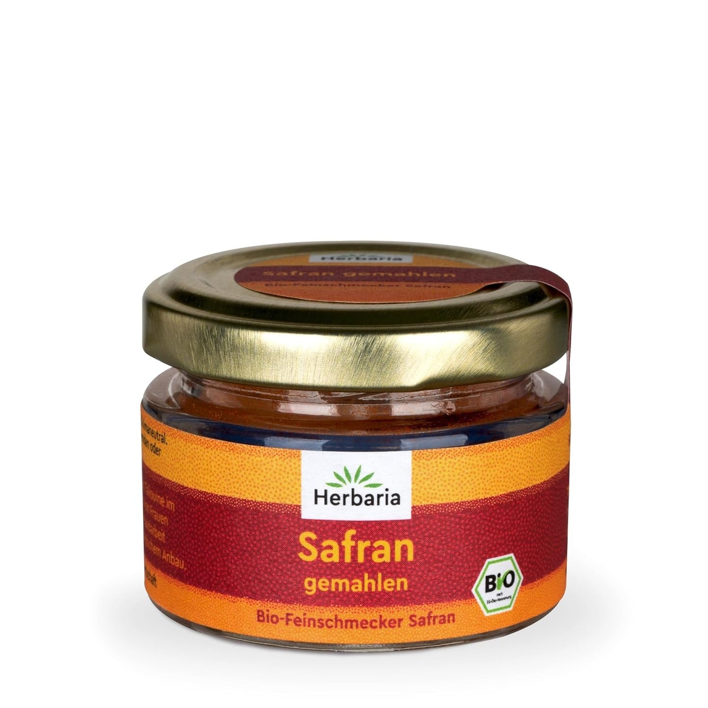 Herbaria Safran-Fäden bio 0,5g in Glas – Bio Saffron-Fäden aus dem bereicht Safran-Ort Taliouine in Marokko – Safranfäden in Premium Bio-Qualität – Saffron Premium - Safran première categorie