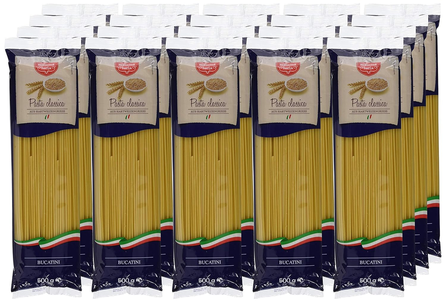 Pasta Bucatini - Macaroni, verpakking van 20 (20 x 500 g)