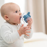 Nattou Silicone Cooler Bijtring, Muis, Watergevuld, BPA-vrij, 13,5 x 10,5 x 15 cm, Siliconen, Blauw/Wit