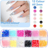Harz Strasssteine ​​4200 Stuks Strass Kristalle 1Mm-5Mm Gemischte Kinder Bastelsachen Kit Mit Strass Mit Picking Pinzette en Stift Für DIY Nägel Kleidung Kunsthandwerk Gemischt Becher Party (A)