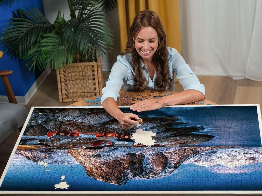 Ravensburger Puzzel 17081 - Hamnoy, Lofoten - Puzzel van 3000 stukjes voor volwassenen en kinderen vanaf 14 jaar, Noorwegen landschapspuzzel Puzzel Naty Shop