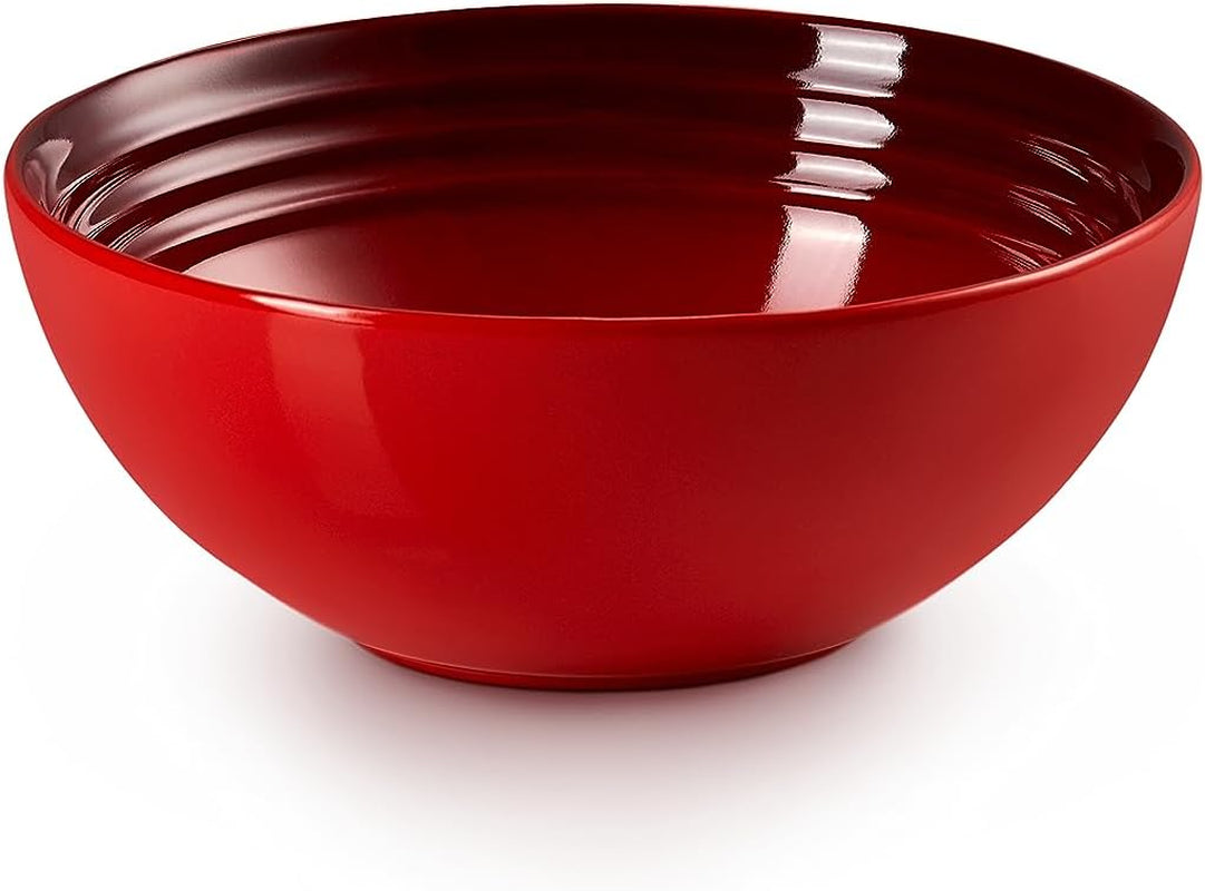 Le Creuset serviesset van steengoed, 12-delig, kersenrood, 79351000607081