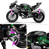 LEGO Technic Kawasaki Ninja H2R Motor, verjaardagscadeau voor kinderen en volwassenen, decoratie, speelgoed, model voor jongens en meisjes vanaf 10 jaar 42170 Bouwsets Bekijk de LEGO-Store
