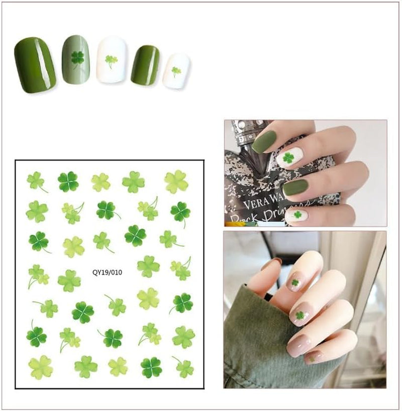 JMEOWIO Süße Nagelsticker Für Kinder 14 Blatt Nail Art Sticker Selbstklebend Nagelaufkleber Regenbogen Blumen Frucht Decoratie Nageldesign Zubehör