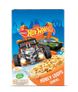 Hot Wheels Honey Loops Krokant volkoren ontbijtgranen met toegevoegde vitaminen, 1 pak (1 x 375 g)