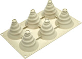 Silikomart, Vorm voor Tartufo-siliconencakes, 8 enkele poorten, Ø 62 H 52 mm Keuken Naty Shop Soffice Incanto