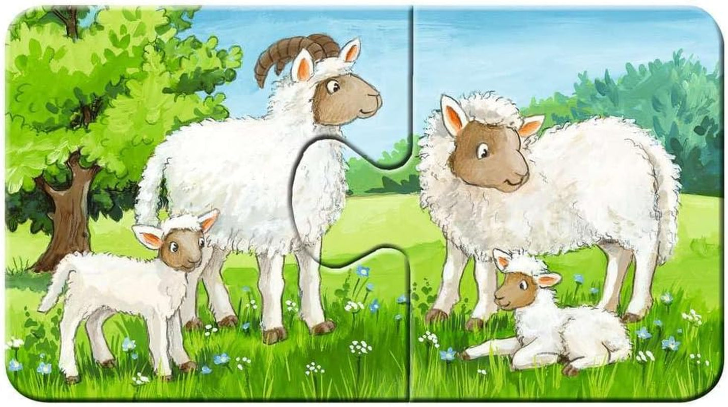 Ravensburger Puzzel voor kinderen - 05072 Families van boerderijdieren - Mijn eerste 9X2 puzzel - Puzzel voor kinderen van 2 jaar Naty Shop