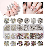 5600 Stück Strasssteine ​​​​Nägel Nail Art, 36 Farben Glitzersteine, Dekorationen Nagelsteine ​​​​Für Nagelkunst, Einschließlich Wachsstift Für Strasssteine ​​en Strass-Picker