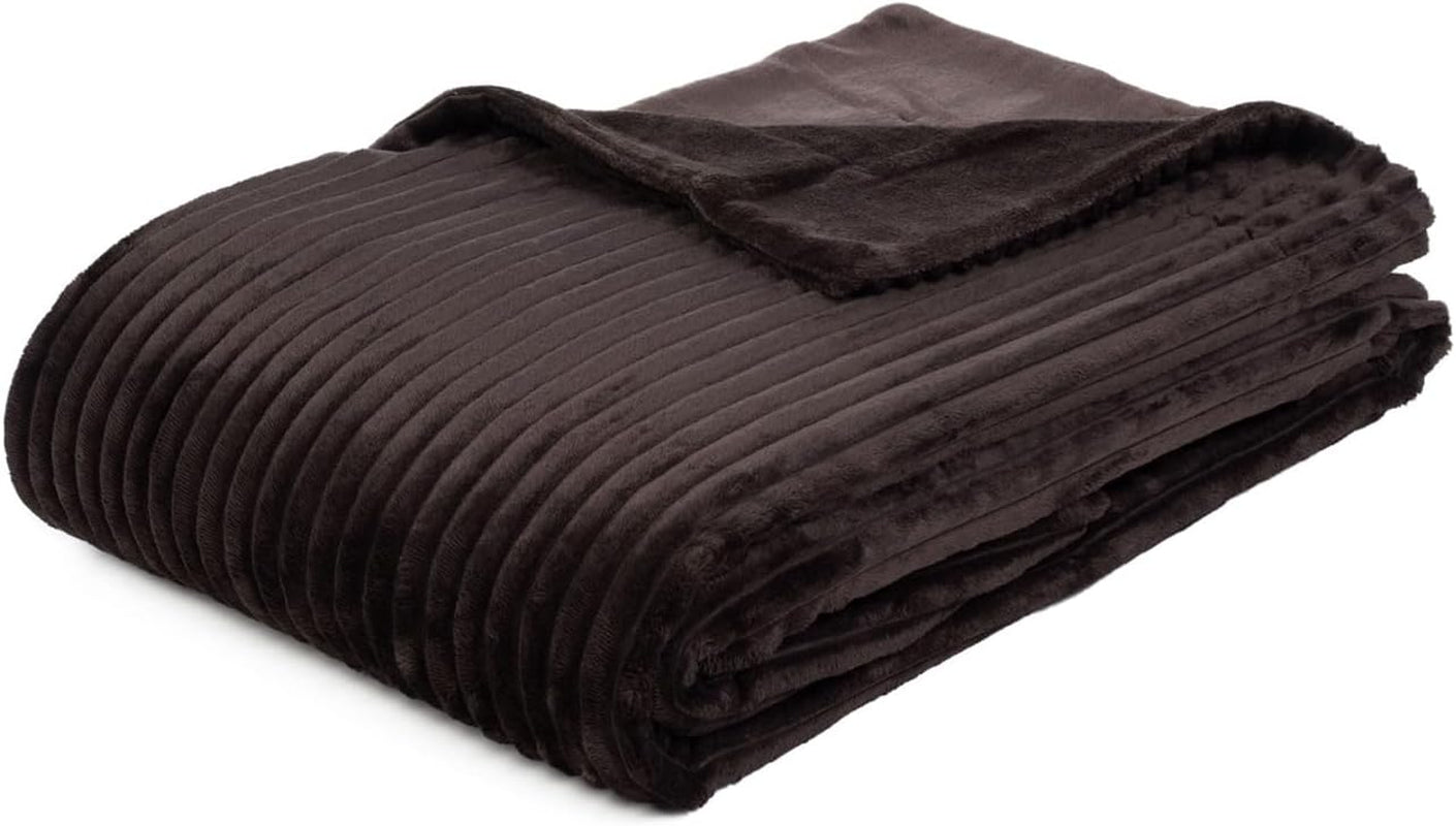 Gözze - Comfortabele en zachte deken in corduroy-look, 1620G/stuk, 150 X 200 Cm - kaneel Bedden en dekens Besuche den Gözze-Store Donkerbruin