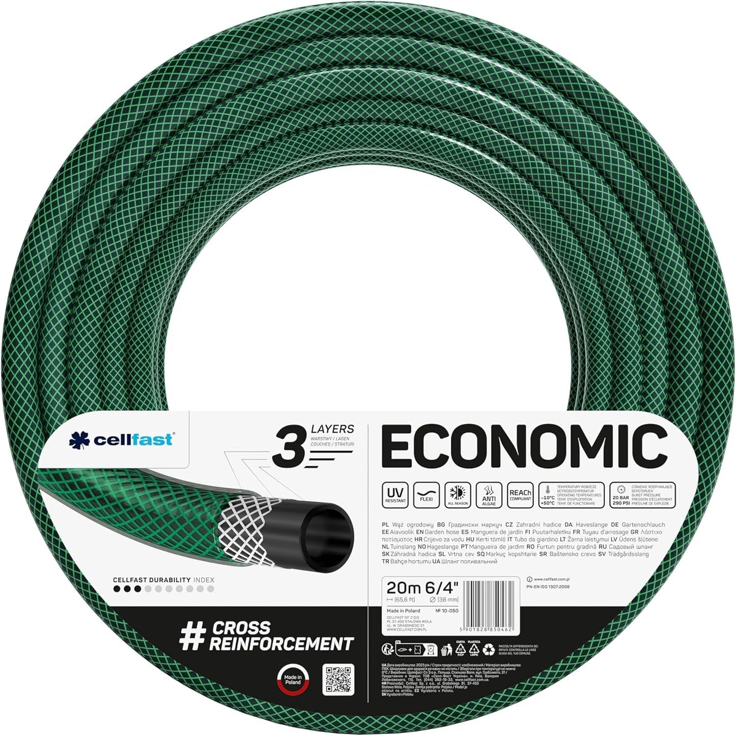 Tuinslang Cellfast ECONOMIC 20m, 5/8", 10-010