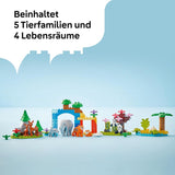 LEGO DUPLO Stad wilde dierenfamilies 3-in-1 set, educatief speelgoed voor peuters met schildpadden, tijgers, olifanten, herten, panda's, set voor kleuters vanaf 2 jaar, bouwspeelgoed met dierenfiguren 10446 Bouwsets Beuche den LEGO-Store