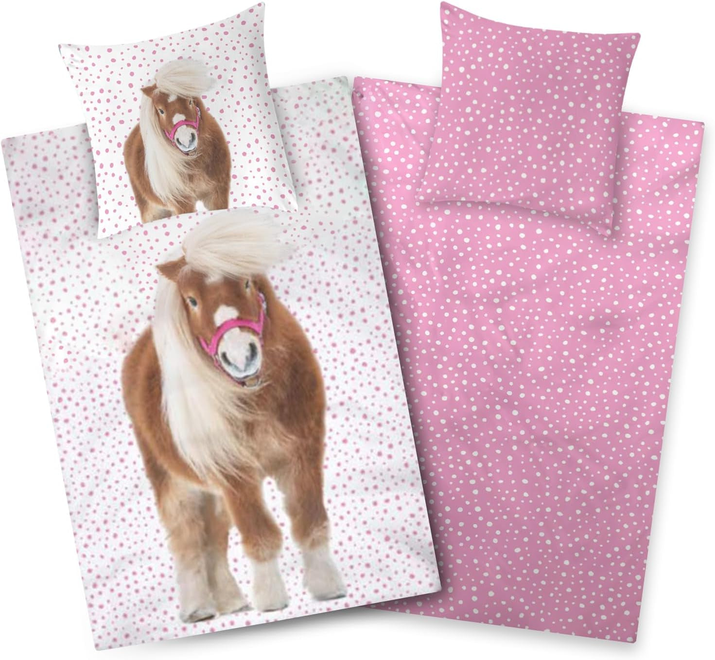 Aminata, kinderbeddengoed met pony's Beddengoed - kinderen Naty Shop Standaardtitel