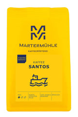 Martermühle Santos Kaffeebohnen 1kg mild I Arabica I Aroma: Amandel, Süssliche Milde I Ganze Kaffee-Bohnen schonend geröstet, säurearm