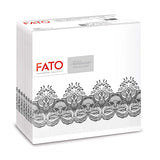 Fato - Droogpapieren servetten, airlaid, textieleffect, verpakking van 50 servetten, 40X40 gevouwen in 4-formaat, Tropicana Decor