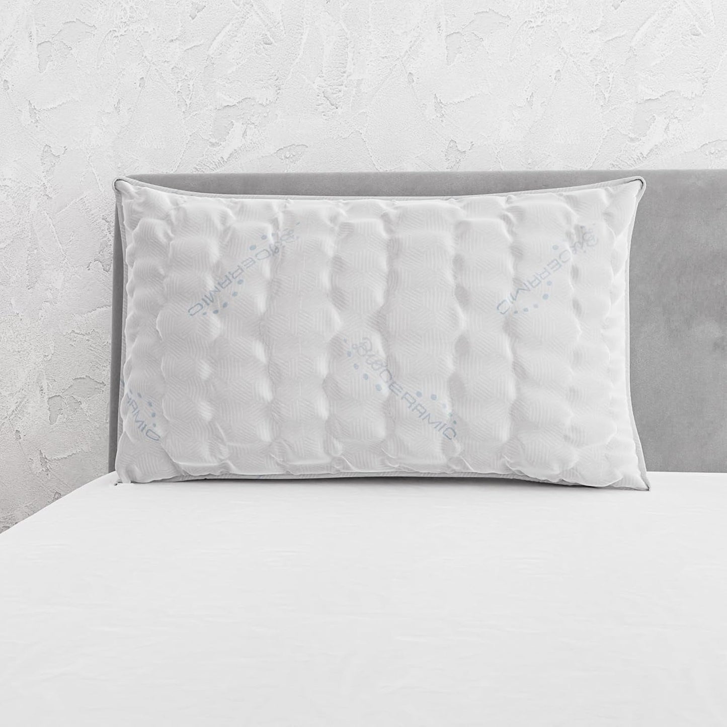 Italiaans beddengoed MB Home Italia, kussen, biokeramisch, lichtgrijs, 45 x 75 cm Naty Shop standaard kussens
