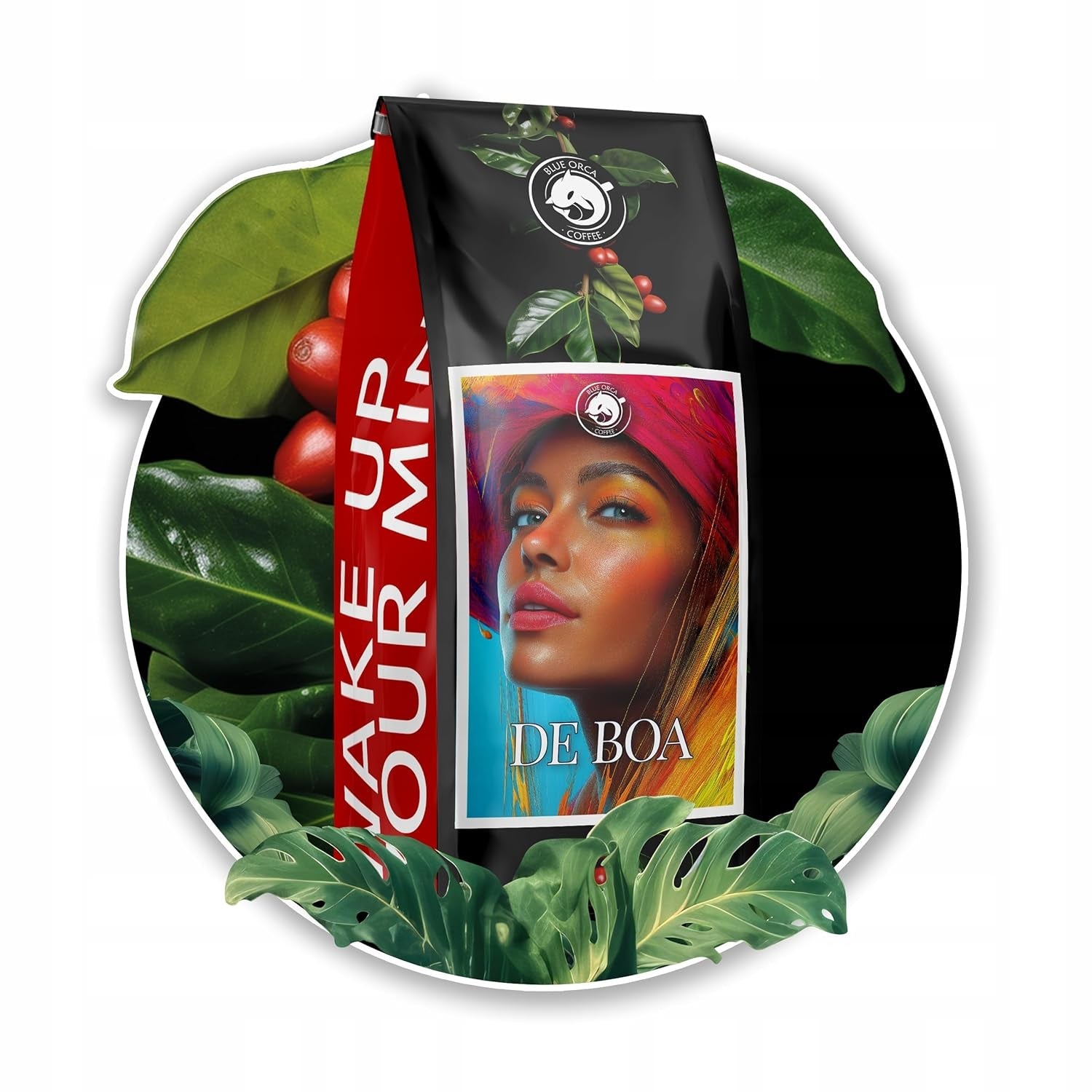 Gemalen koffie DE BOA 1KG | 100% Arabica | met hints van chocolade en noten | medium gebrande koffiebonen, lage zuurgraad | ideaal voor espressomachines | Blue Orca koffiebranderij