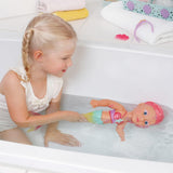 BABY Born Little Sister Zeemeermin 46 cm Waterdichte zeemeerminpop met lang haar en beweegbare glittervin, incl. tiara en kam, 833681 Zapf Creation Dolls Naty Shop