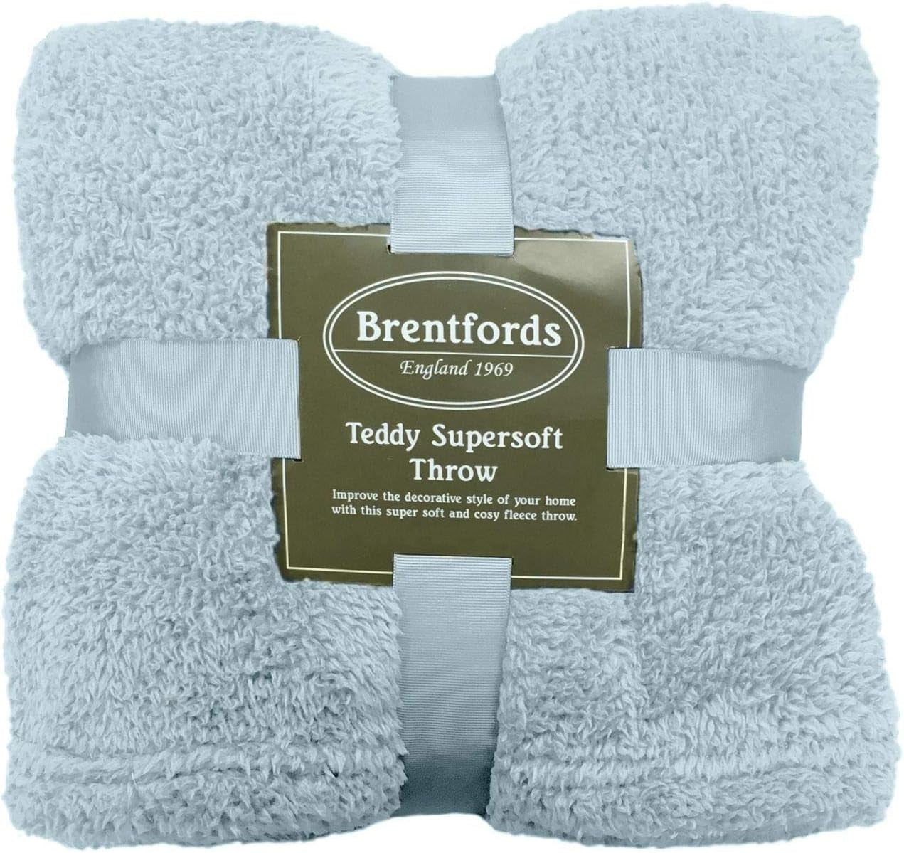 Brentford's Teddy Fleece Deken Groot Beddeken Pluche Superzacht Warm Slaapbank Sprei Zwart - 150 X 200 Cm Bedden en Dekens Besuche den Brentfords-Store Duck Egg 200 X 240 Cm