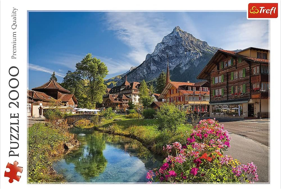 Trefl, Puzzel, Alpen in de zomer, 2000 stukjes, Premium kwaliteit, Voor kinderen vanaf 12 jaar Puzzel Naty Shop