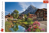 Trefl, Puzzel, Alpen in de zomer, 2000 stukjes, Premium kwaliteit, Voor kinderen vanaf 12 jaar Puzzel Naty Shop