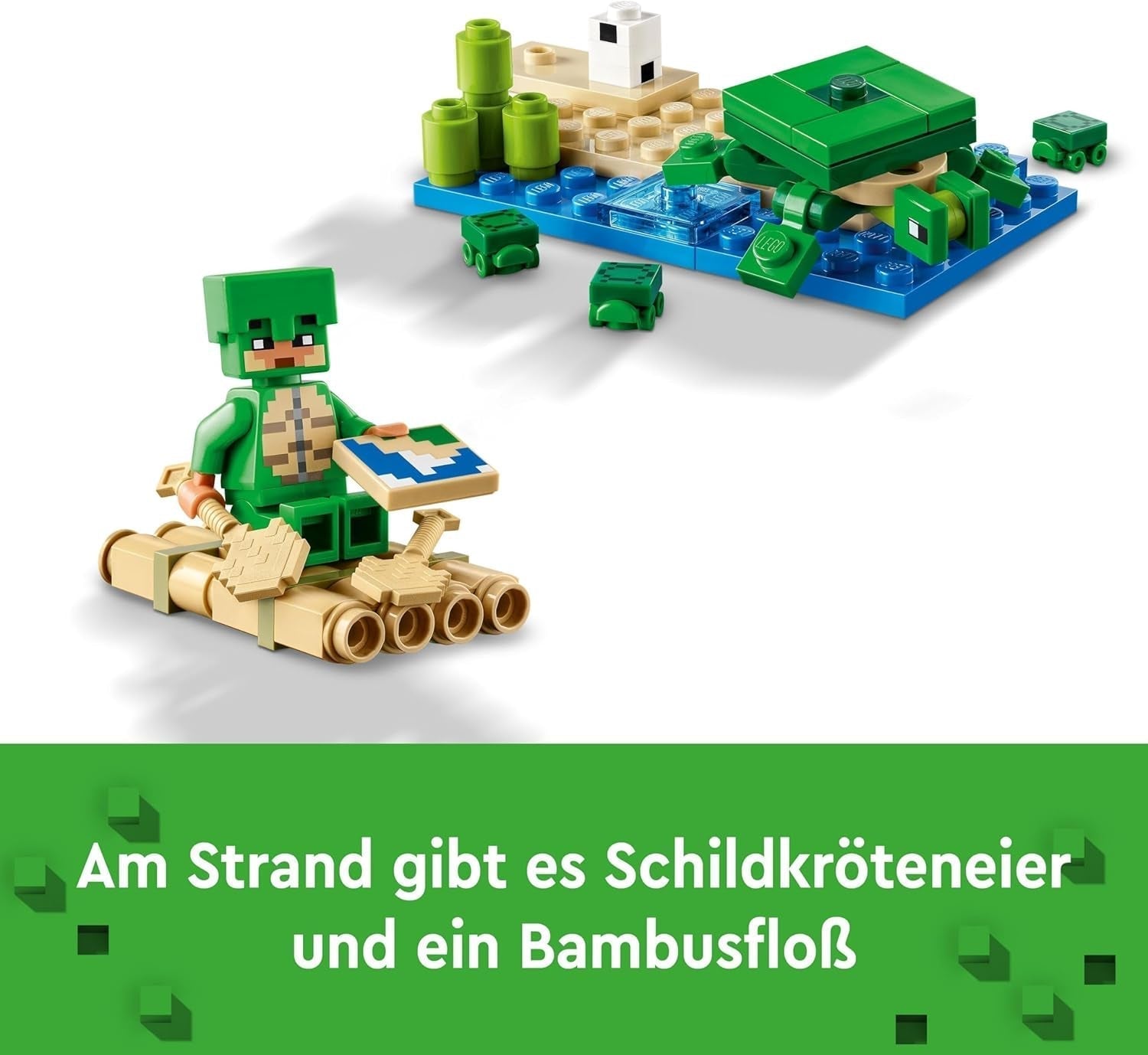 LEGO Minecraft The Turtle Beach House Speelgoedhuis met accessoires voor meisjes en jongens vanaf 8 jaar, set met dieren en personages uit de videogame, cadeau voor gamers 21254 Bouwsets Besuche den LEGO-Store