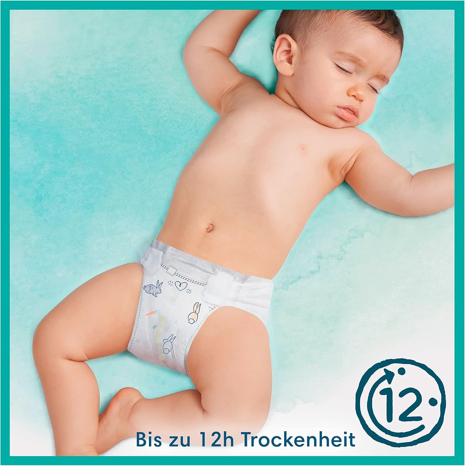 Pampers Babyluiers, maat 2 (4-8kg), Harmony, Half Moon Box, zachte huidbescherming en kruideningrediënten, 240 stuks