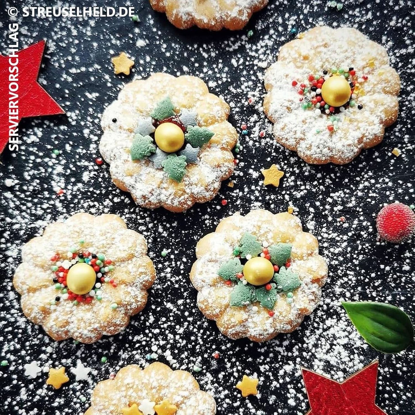 Hagelslag met kerstthema, 40 gram Hagelslag Naty Shop