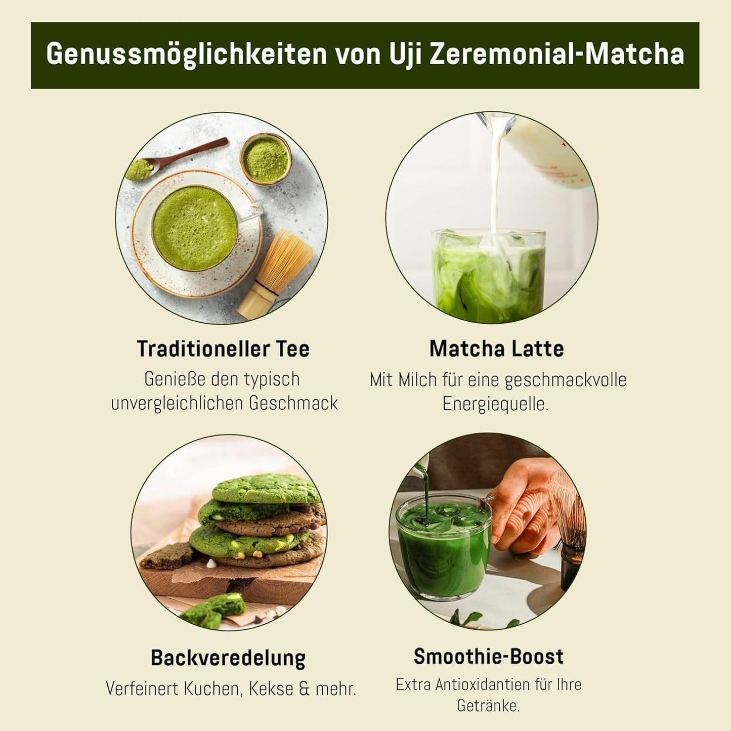 Ceremoniële kwaliteit UJI - Doos van 30 g - Bio - 100% Japanse Matcha - Eerste oogst - Pure Matcha - Gemalen
