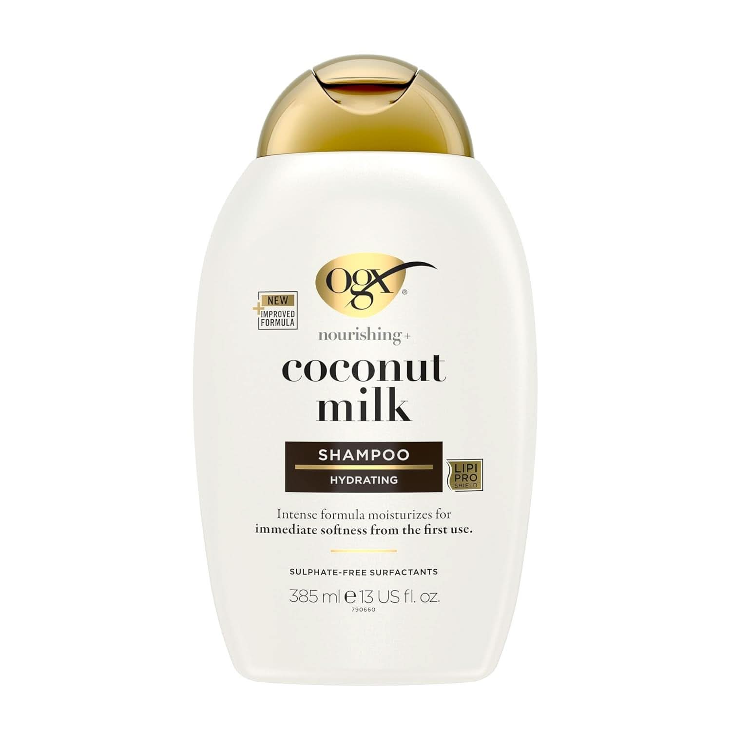 Shampoo met kokosmelk OGX (385 ml), hydraterende werking Douche en bad Naty Shop 385 ml
