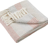 Loft Reva sprei, 100% gerecycled katoen, 130 X 180 cm, Paprika Appletree bedden en dekens