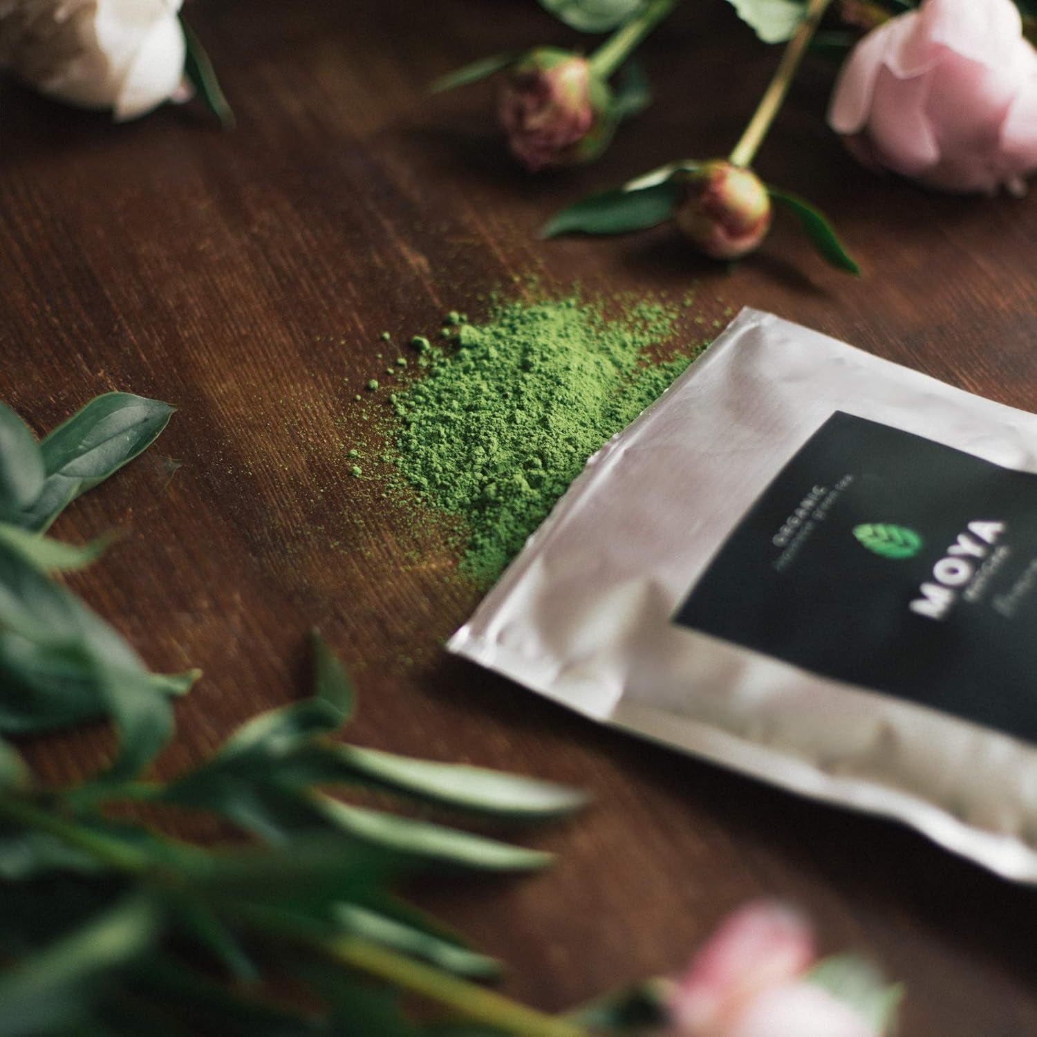 Biologische Groene Thee Moya Matcha Poeder | 100 g premium kwaliteit voor ceremonie | Biologisch geteeld en geoogst in Uji, Japan | Matcha groene theepoeder | Ideaal voor de Japanse watertheeceremonie