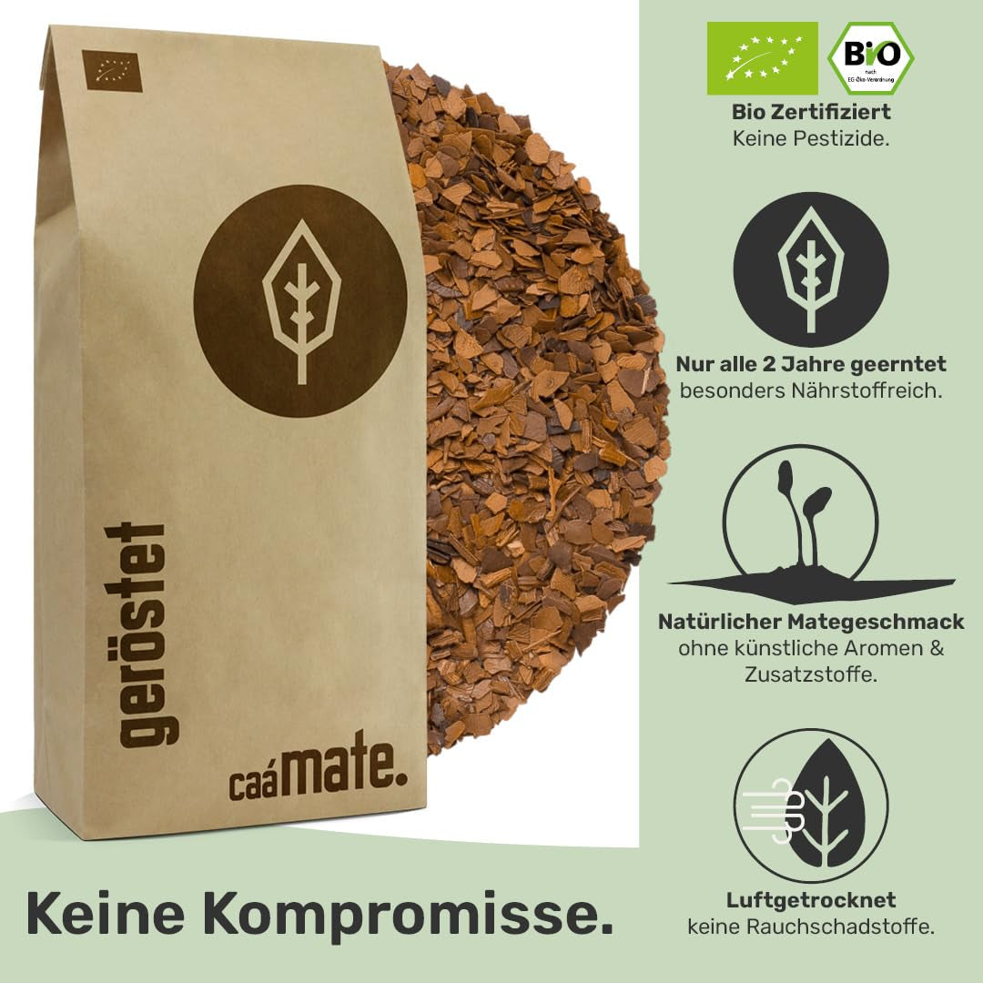 Geroosterde Mate Thee BIO 1 KG ● Yerba Mate Thee ● Biologisch, Fairtrade & luchtgedroogd