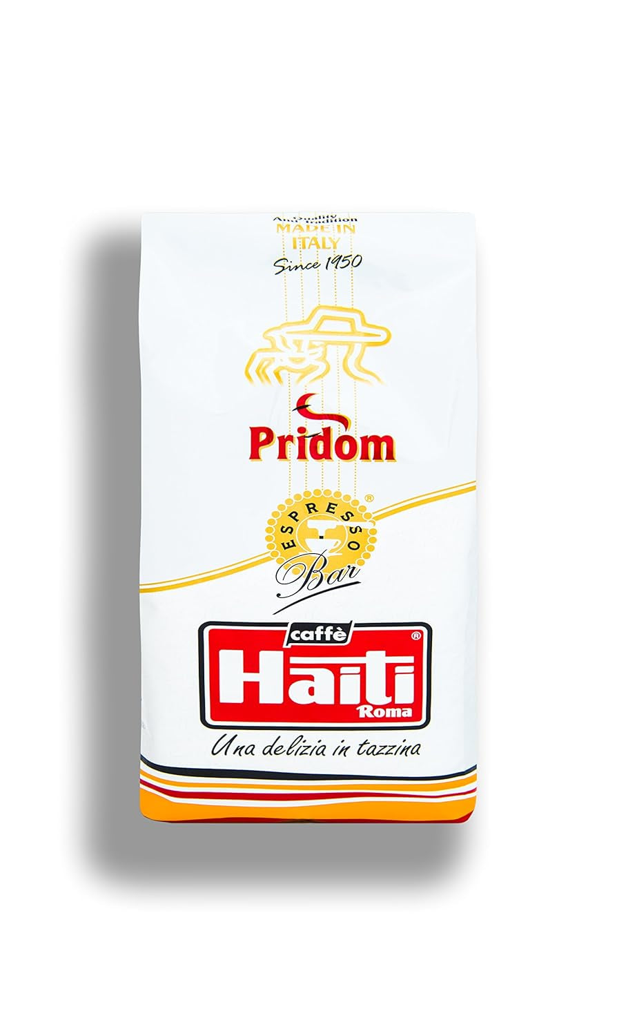 Caffè Haiti Roma Pridom hoogwaardige koffiebonen, handgebrand, in verpakkingen van 1 kg
