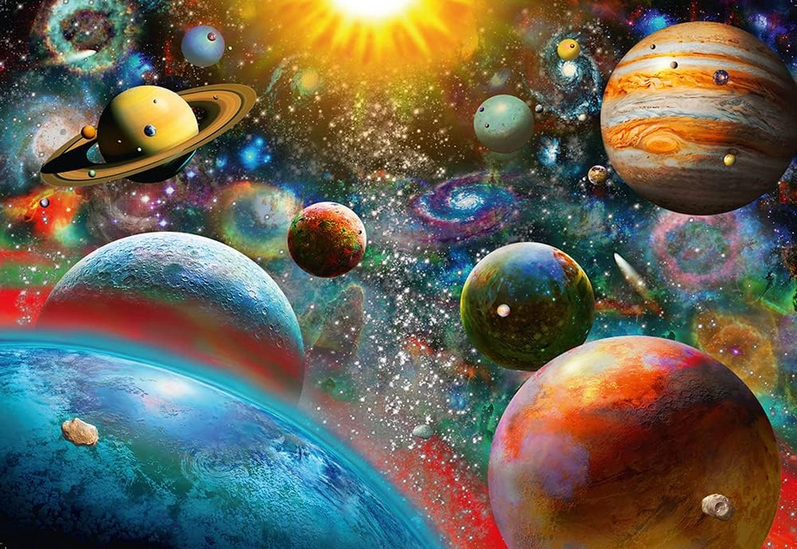 Ravensburger Puzzel 19858 - Planeten - Puzzel van 1000 stukjes voor volwassenen en kinderen vanaf 14 jaar, puzzel met ruimtemotief Puzzel Naty Shop Oude versie