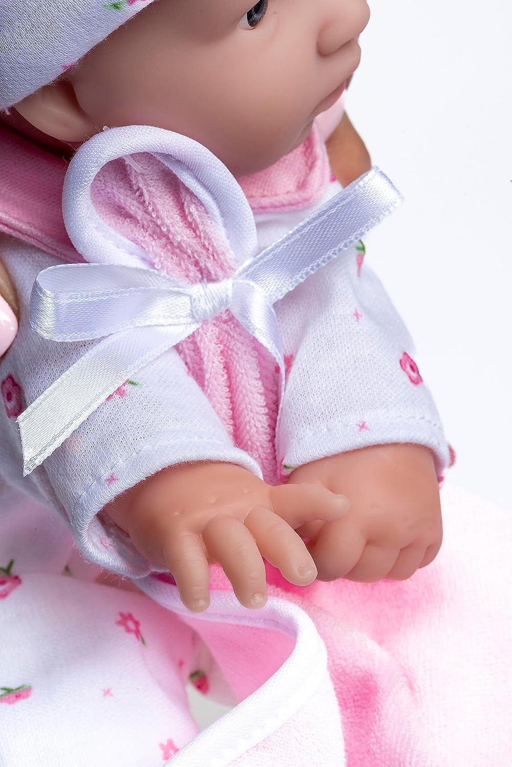 JC Toys La Baby Kaukasische babypopset - Zachte wasbare pop van 28 cm, afneembare roze outfit met hoed, deken en fopspeen, voor 12 maanden en ouder Poppen Naty Shop