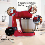 Keukenmachine Bosch Series 4 MUM5X720, geïntegreerde weegschaal, roestvrijstalen kom 3,9L, mixer 1,25L, 1000W Accessoires Voeding en borstvoeding Bebe Naty Shop