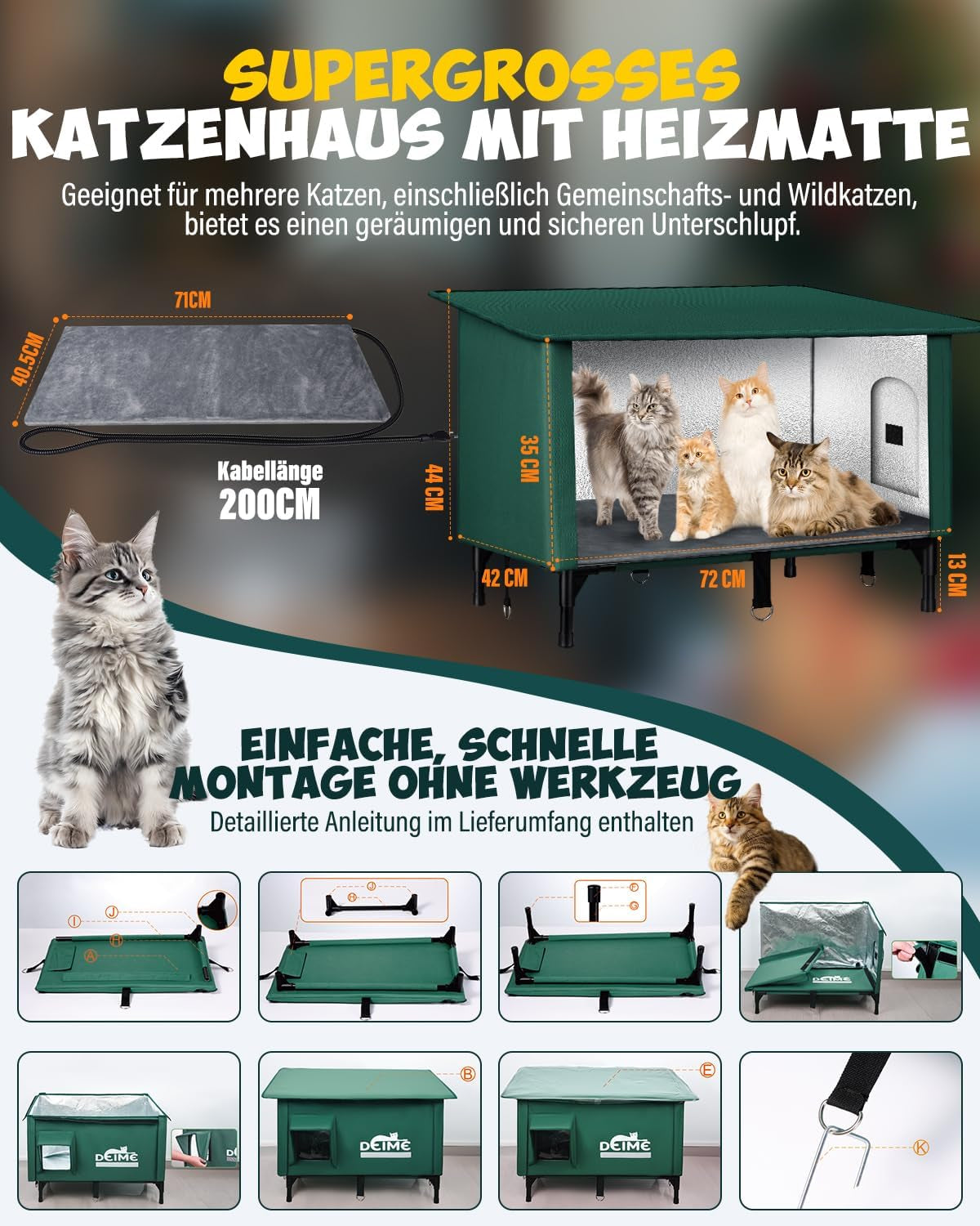 Dekens en meubels, Huisdieren, Grotten & Huizen, Katten, Kattenbedden, Katten - bedden, matrassen