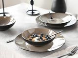 CreaTable, 24464, Malmö Beige-serie, 18-delige serviesset voor 6 personen, aardewerken bordenset, vaatwasmachine- en magnetronbestendig, kwaliteitsproductie