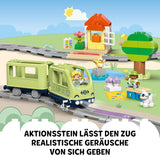 LEGO DUPLO Interactieve avonturentrein voor de stad, speelset met licht en geluid voor rollenspel, waarmee 2-jarigen sporen kunnen bouwen, educatief speelgoed voor kleuters 10427 Bouwsets Besuche in LEGO-Store