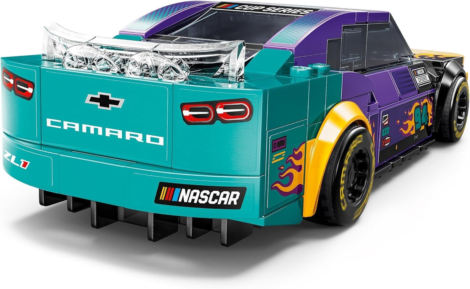 LEGO Speed Champions NASCAR Chevrolet Camaro ZL1 speelgoedauto van de volgende generatie; Bouw- en speelset voor raceauto's; Cadeau voor jongens en meisjes vanaf 9 jaar 76935 Bouwsets Besuche den LEGO-Store