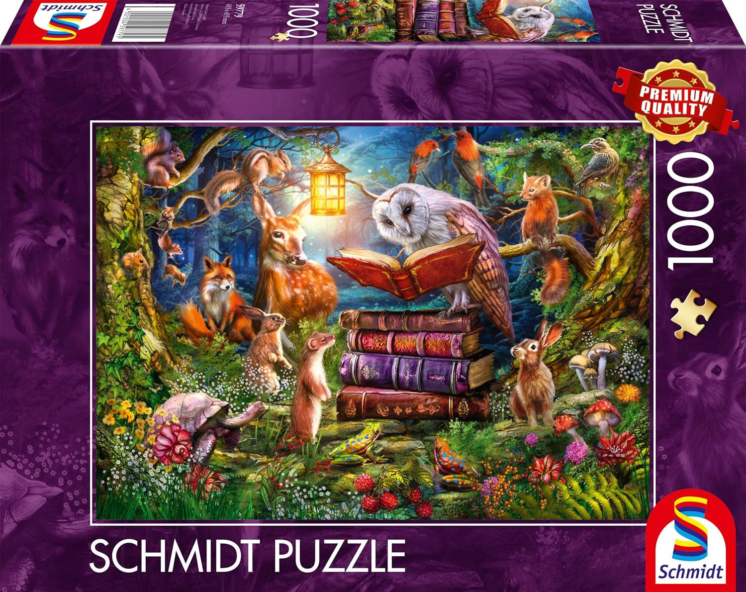 Schmidt Spiele 59779 Verhalen van het bos bij nacht 1000 stukjes puzzel Naty Shop standaardtitel