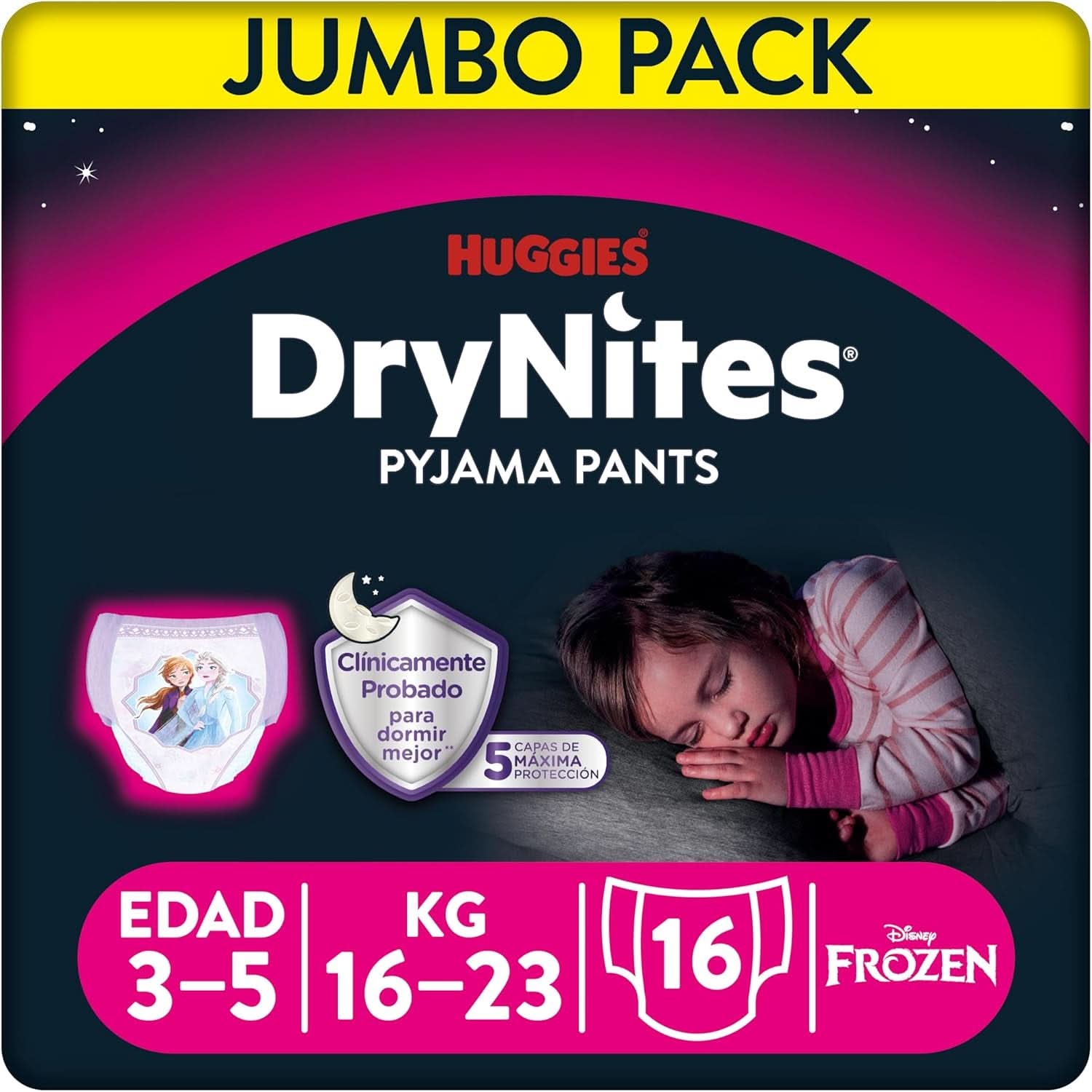 Dry Nites Pyjamabroek Meisjes 3-5 jaar 1 pak (16 stuks) Naty Shop Standaardtitel