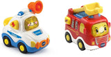 Vtech TUT TUT Baby Flitzer - Politie - Voor 1-5 jaar & TUT TUT Baby Flitzer - Brandweerauto - Speelgoedauto met muziek, lichtknop, interessante zinnen en geluiden - Voor 1-5 jaar Bebe Toys Naty Shop Baby Flitzer brandweerautopakket