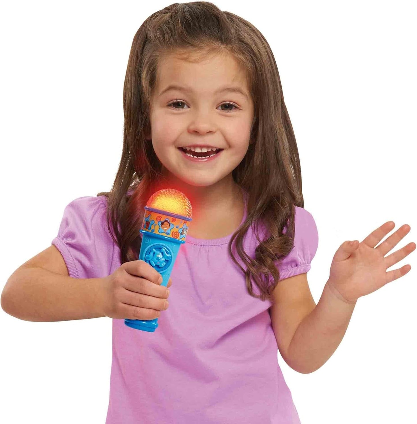 Blauw en tips Blauwe microfoon Blues Clues Cartoon hondenspeelgoed voor jongens en meisjes vanaf 3 jaar Veelkleurig babyspeelgoed Naty Shop