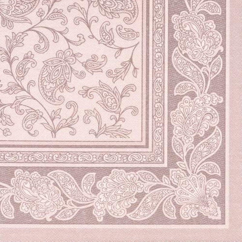 Papstar, 50 servetten "ROYAL Collection" 1/4 vouw 40 Cm X 40 Cm Mocca "Ornamenten", #19894