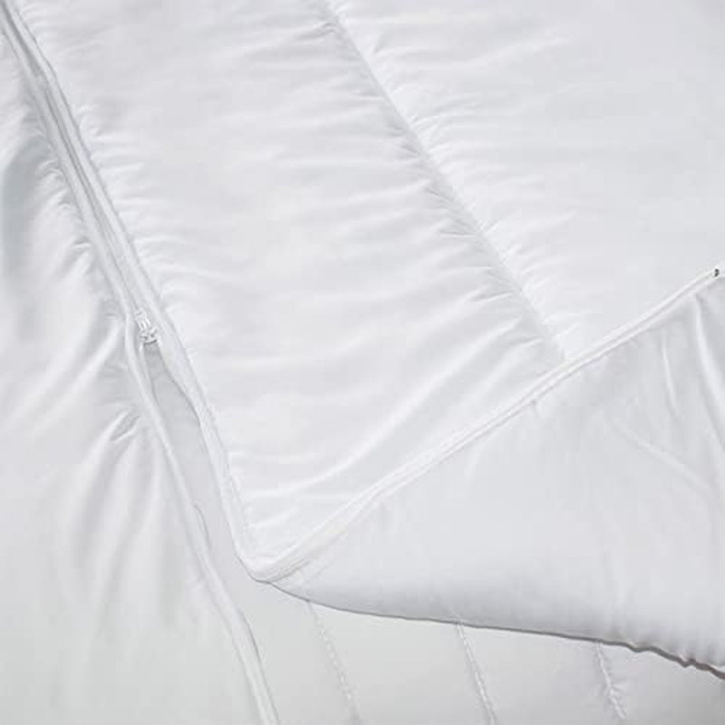 KSGB402460 Gewatteerd bed voor 2 personen, gemakkelijk wasbaar, wit, 220X240 cm Dekbedden en dekbedden Naty Shop