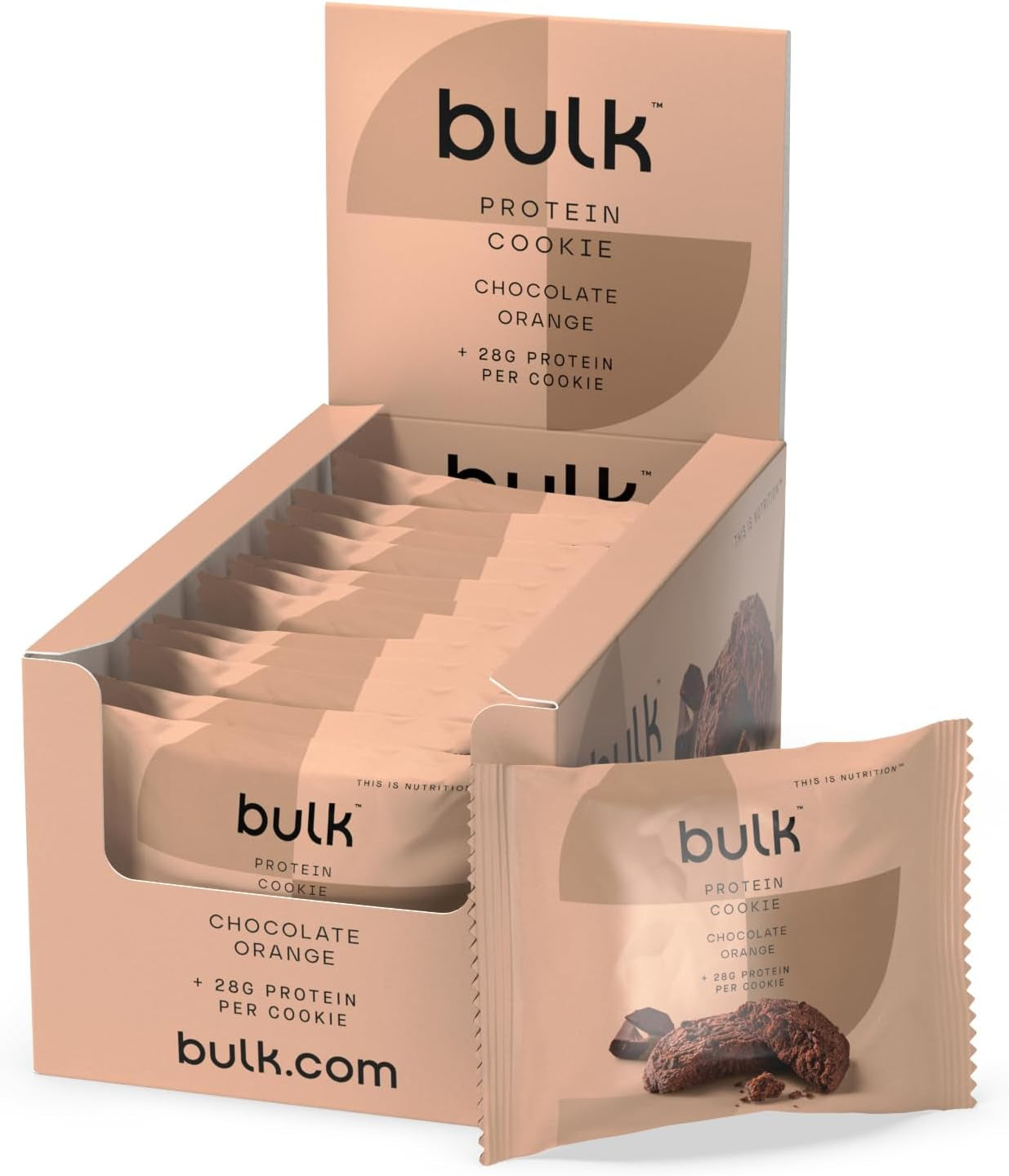 Los eiwitkoekje, frambozenkoekjes van witte chocolade, 12 stuks, verpakking kan variëren