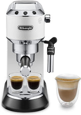 De'Longhi Dedica Style EC 685.B - Espressomachine met portafilter, espressomachine met professionele melkopschuimer, slechts 15 cm breed, voor gemalen koffie of ESE-capsules, 1 l watertank, zwart